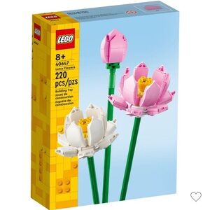 LEGO Lotus Blossom Set with Pink and White Petals